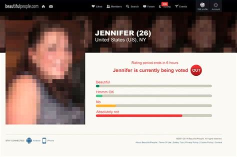 beautifulpeople dating site rejects the most people from ugliest
