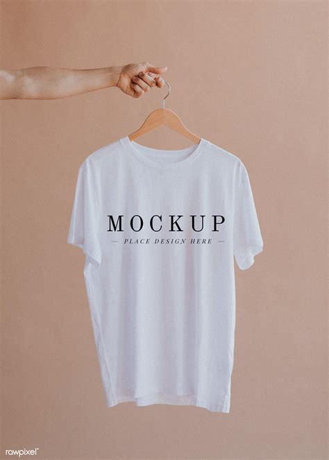 premium psd  white shirt   hanger mockup    clothing photography