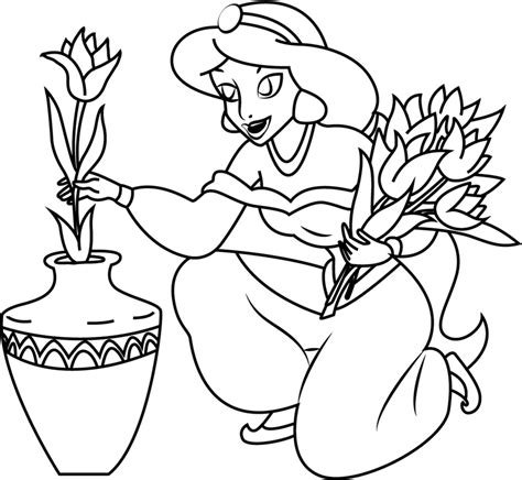 jasmine  flowers coloring page  printable coloring pages  kids