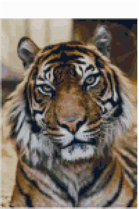 cross stitch tiger  pattern cross stitch animals cross stitch art