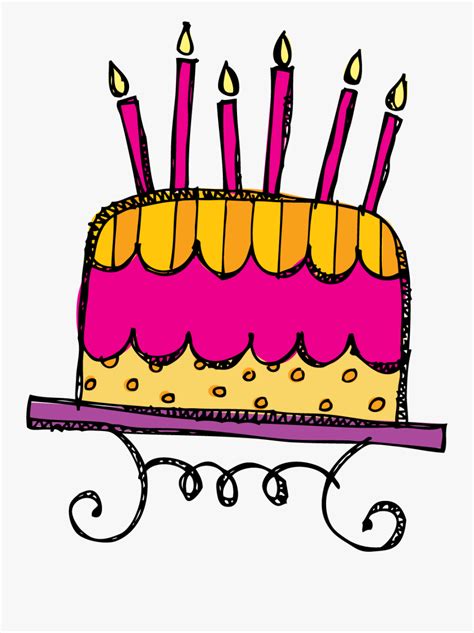 birthday cake  candles  transparent clipart clipartkey