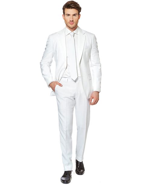 traje  blanco hombre opposuits disfraces adultosy disfraces