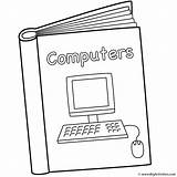 Coloring Book School Back Computers Computer 100th Books Bigactivities sketch template