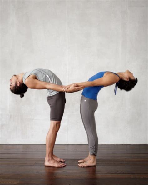 fun partner yoga poses  build trust  communication organic