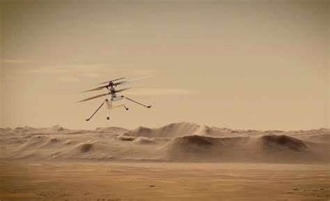 mars drone ingenuity  successful  test flight dronexlco