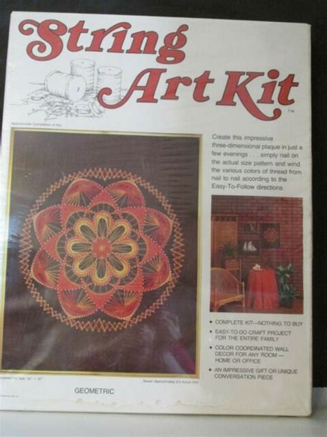 vintage string art kit    geometric ebay