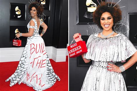 Pro Trump Singer Joy Villa Dons A Build The Wall Barbed Wire Dress To