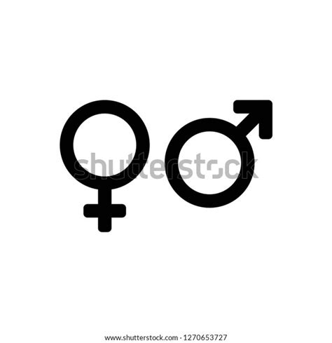 Gender Icon Vector On White Background Stock Vector Royalty Free