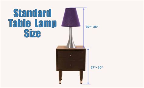 table lamp size guide designing idea