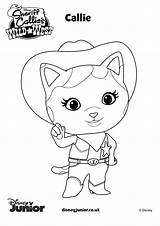 Sheriff Callie Colorear Para Coloring Dibujos Sherif Wild West Printable Disney Pages sketch template