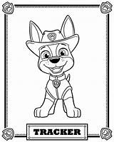 Patrol Paw Coloring Pages Characters Tracker Choose Board Printable Kids sketch template