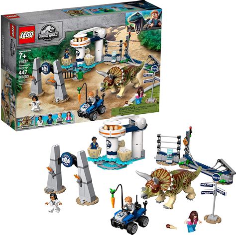 lego jurassic world triceratops rampage   pieces