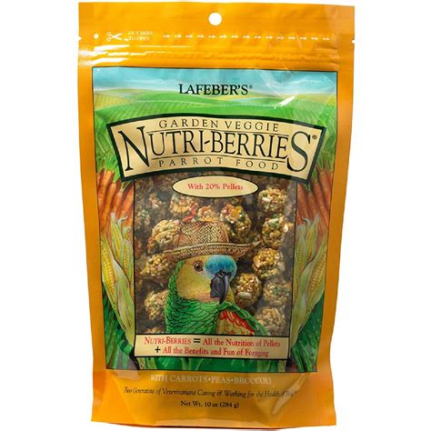 lafeber garden veggie nutri berries parrot bird food  oz bag pet supplies delivered