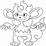 Pokemon Coloring Pages Simisear Noel Joyeux Color Getcolorings Morningkids sketch template