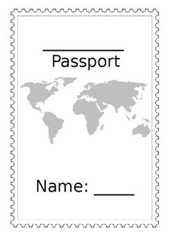editable passport template  emily  teachers pay teachers