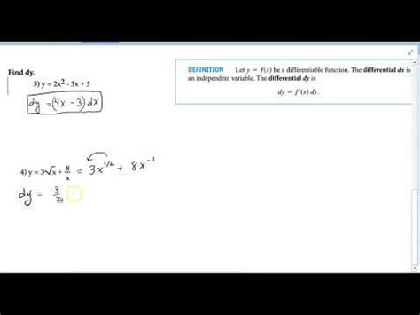 finding  differential   function youtube