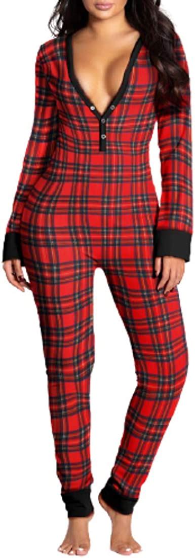 chya sexy pyjama women jumpsuit lady pajama suit one piece christmas