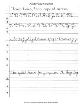 cursive paper cursive handwriting practice guide printable sarica
