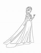Elsa Coloring Pages Frozen Princess Queen Castle Ice Outline Anna Drawing Beautiful Disney Print Easy Color Getdrawings Getcolorings Tocolor Button sketch template