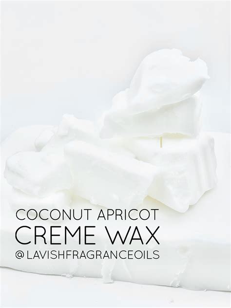 coconut apricot cream luxury wax