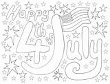 4th Coloring July Coloringbay Stars Happy sketch template