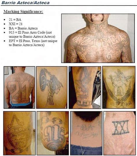 ules mexican gang tattoos identification guide public intelligence