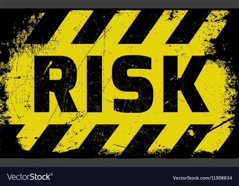 risk sign royalty  vector image vectorstock