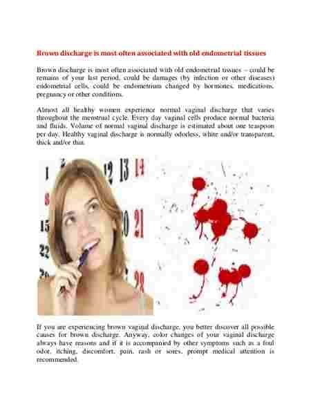 Endometriosis Brown Discharge Cppc2013 Menopause 3cc2c2