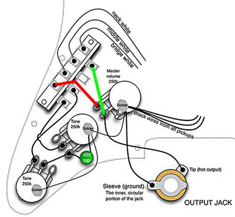stratocaster wiring diagram treble bleed styleced