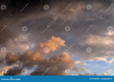 sunset clouds pattern  bir stock image image  cumulus floating