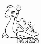 Pokemon Lapras Coloring Pages Coloriage Pokemons Template sketch template