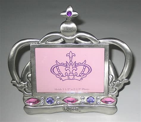 queen metal jewel crown photo frame  memorabilia  photo frame