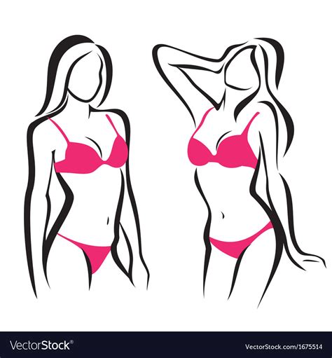 sexy woman silhouettes royalty free vector image