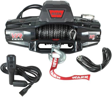 warn  vr evo   lb winch  synthetic rope trs adventure  road products
