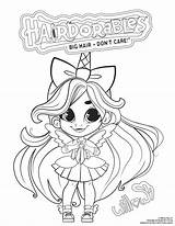 Hairdorables Coloring Pages Doll Peel Reveal Surprise Pull Package Each Accessories Cute Just sketch template