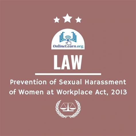 prevention of sexual harassment of women at workplace act 2013 by