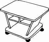 Tv Stand Furniture Coloring Pages sketch template