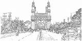 Charminar Suhas sketch template