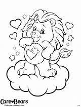 Care Bears Cousins Bear Lion Heart Coloring Pages Drawing Brave Cartoon Sheets Kids Westie Watercolor Save Leo Getdrawings Vintage Book sketch template