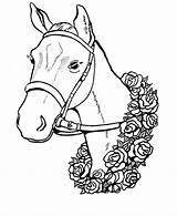 Horse Coloring Pages Head Printable Kids sketch template