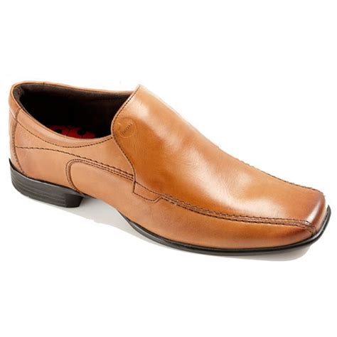 Ikon Mens Empire Tan Leather Slip On Shoe Marshall Shoes