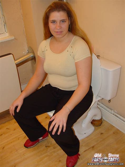 fatty red head lady sucked cock in the toilet before fucked hard porn tv