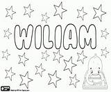 William Coloring Pages Boy Wiliam Variant Names Name sketch template