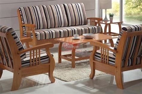 sathya custom  wooden sofa set  home id