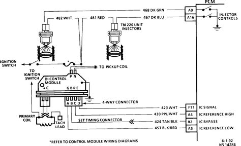 spark plug wiring diagram  chevy  tbi wiring diagram