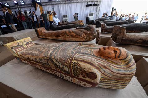 egyptian coffin opened   time   years  reveal