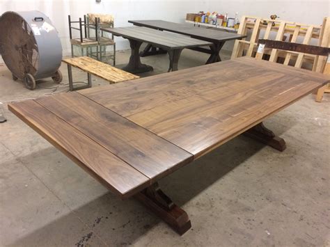 black walnut wood strip tables round end accent