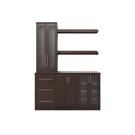 newage products home bar   espresso cabinet set  piece