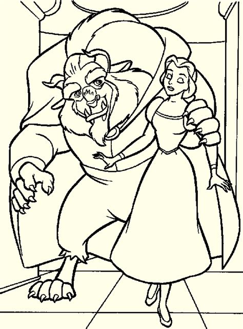 beauty   beast coloring books