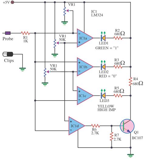 single lm        digital tester circuit schematic power amplifier